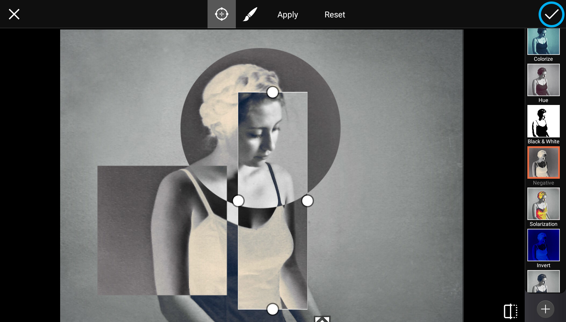 How to Apply the Negative Effect With PicsArt Create + Discover with