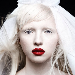 albino girl woman model pale