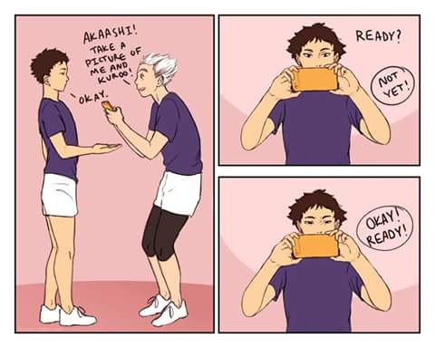 Comic Haikyuu Akaashi Bokuto Image By Orihara Haruka